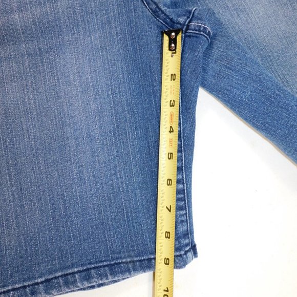 Style & Co. Women's Blue Jeans Shorts with Embellishments Size 14P - Picture 6 of 8